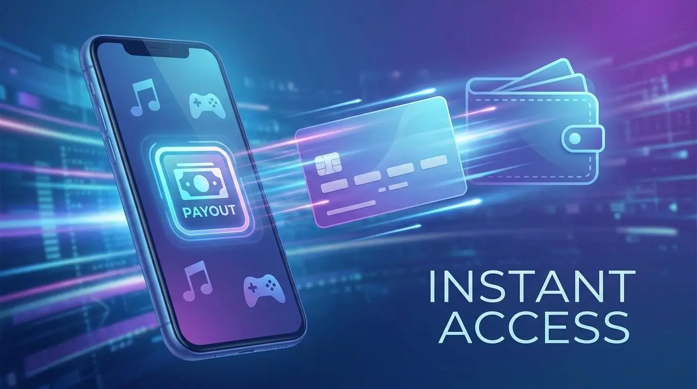 Fast withdrawal concept to card or phone