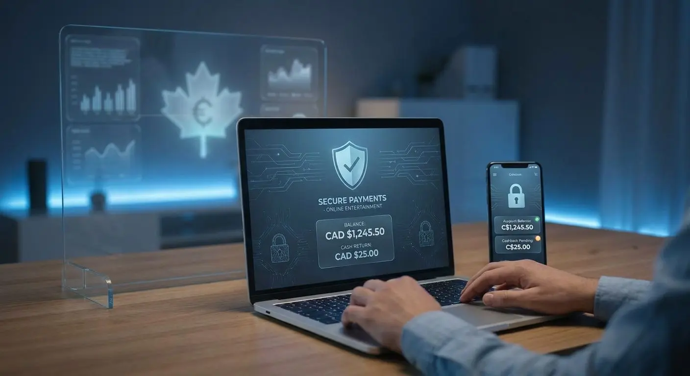 Secure PlayOJO payments and cashback balance tracking on screen