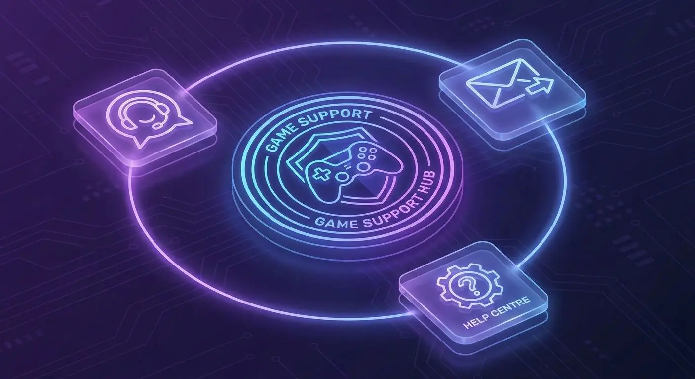 Illustration of chat email and help support channels