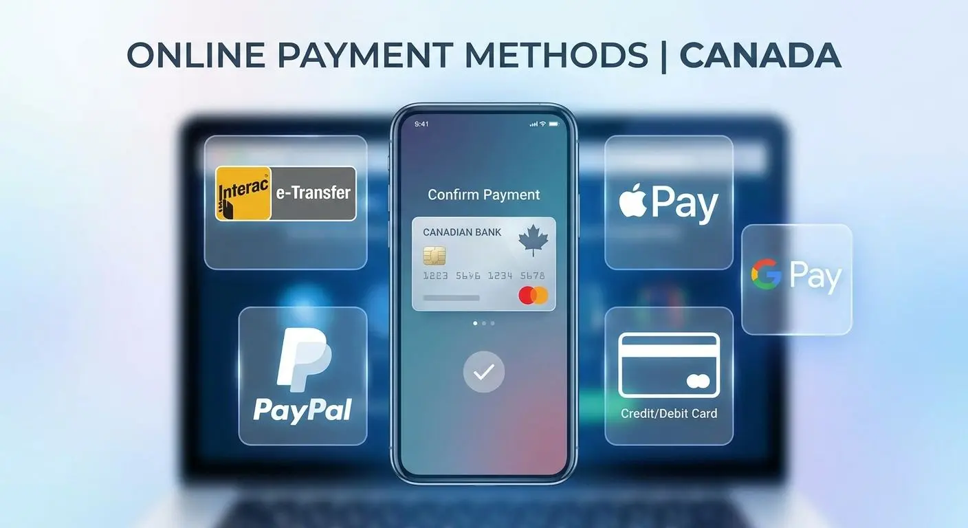 Typical online deposit method types for Canadian players
