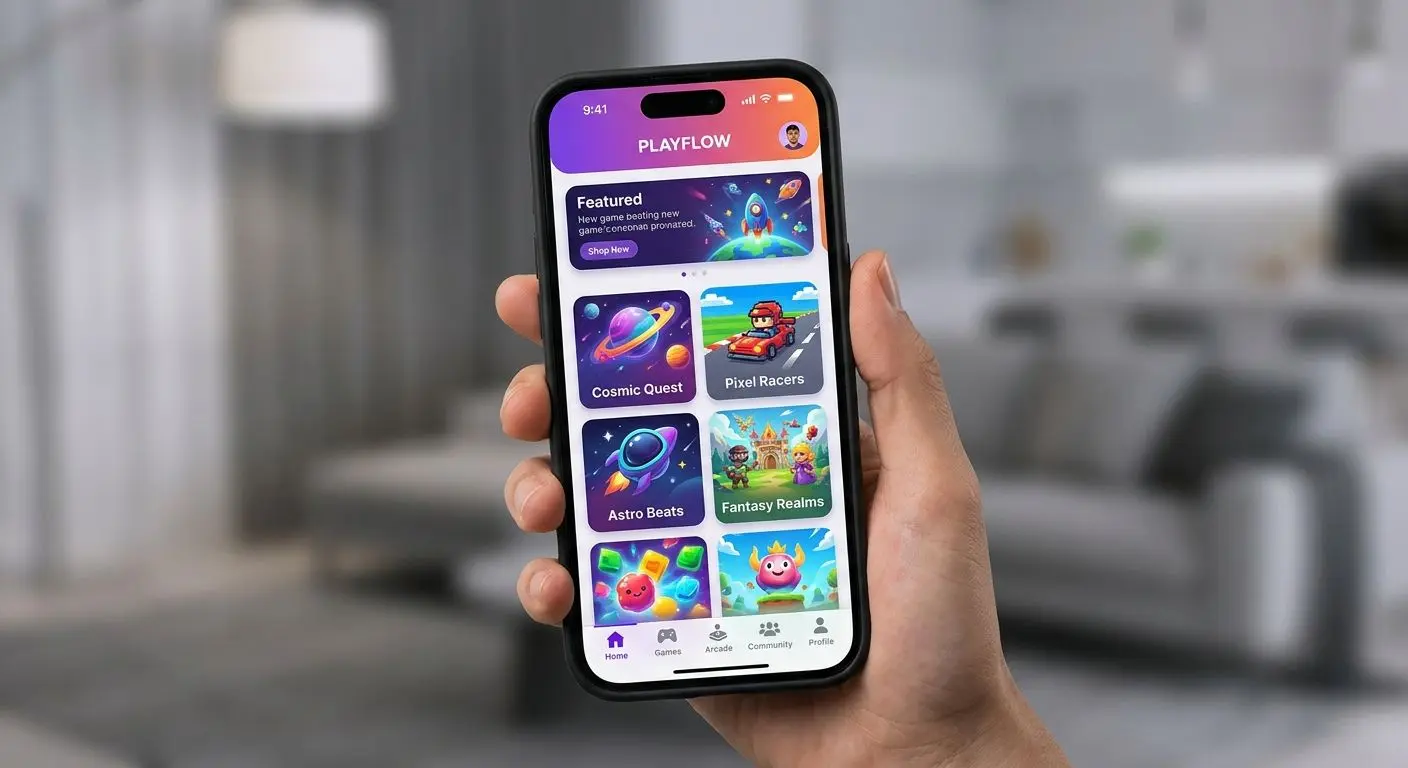 PlayOJO mobile interface on iPhone home screen