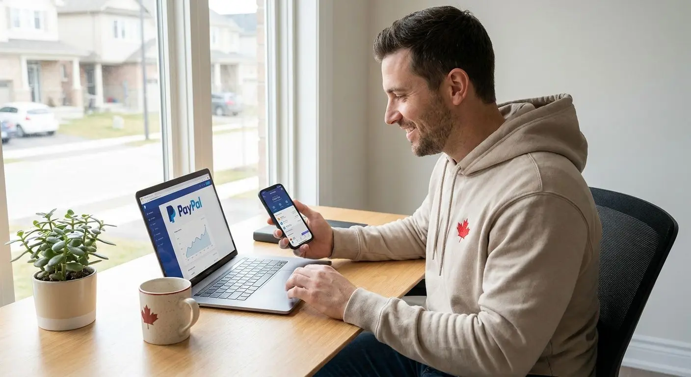 Canadian player using PayPal on PlayOJO from mobile and desktop